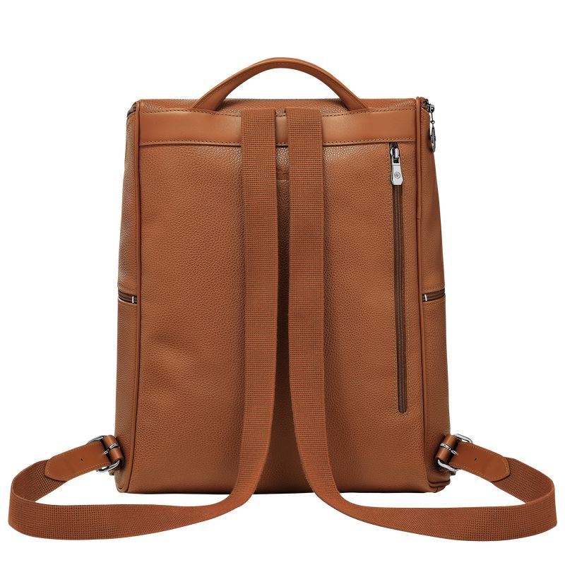 Longchamp Le Foulonné Men Backpack Brown | Australia-892JEKPGI