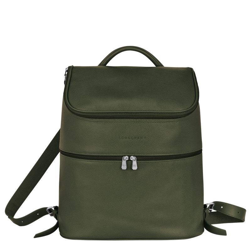 Longchamp Le Foulonné Men Backpack Khaki | Australia-691CKSRZA