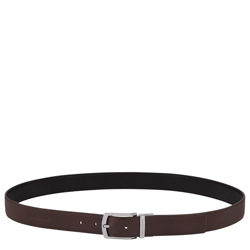Longchamp Le Foulonné Men Belt Beige / Black | Australia-328ZGLYWQ