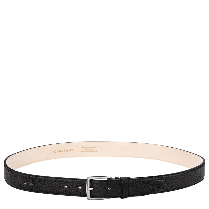 Longchamp Le Foulonné Men Belt Black | Australia-972QZXICA