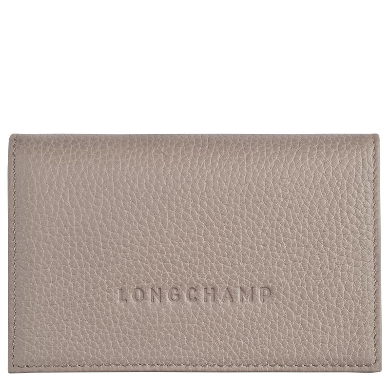 Longchamp Le Foulonné Men Card Holder Beige | Australia-074JMLZCU