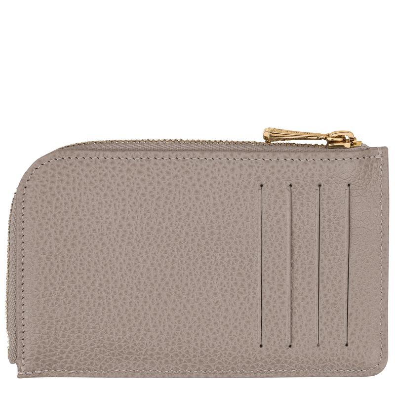 Longchamp Le Foulonné Men Card Holder Beige | Australia-549ACIXDP