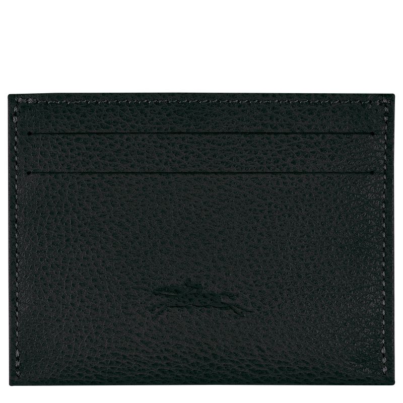 Longchamp Le Foulonné Men Card Holder Black | Australia-092UMLQAH