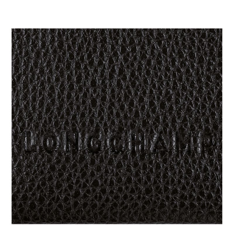 Longchamp Le Foulonné Men Card Holder Black | Australia-092UMLQAH