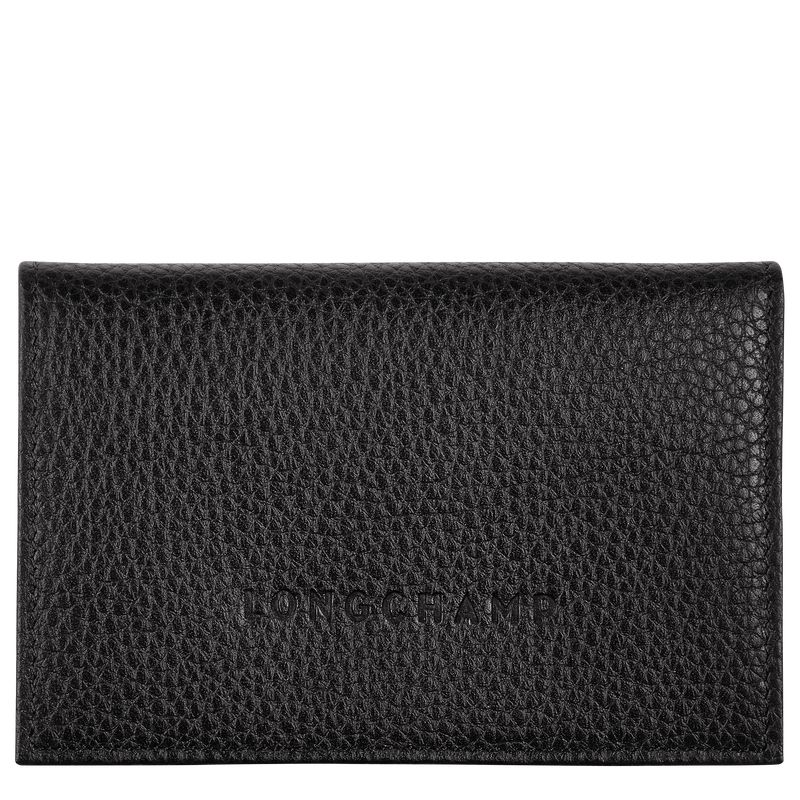Longchamp Le Foulonné Men Card Holder Black | Australia-389BLOTDV