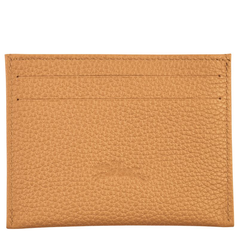 Longchamp Le Foulonné Men Card Holder Brown | Australia-138QWSNPB