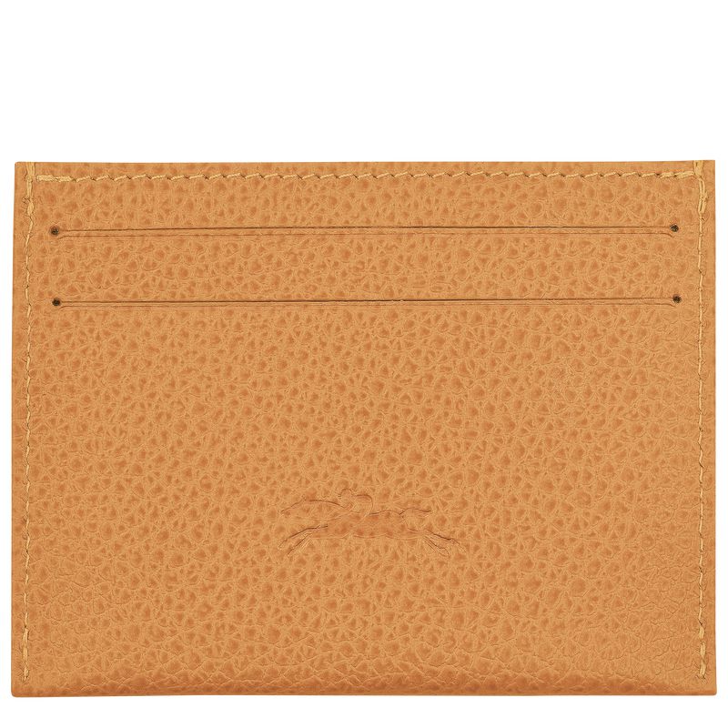 Longchamp Le Foulonné Men Card Holder Brown | Australia-138QWSNPB