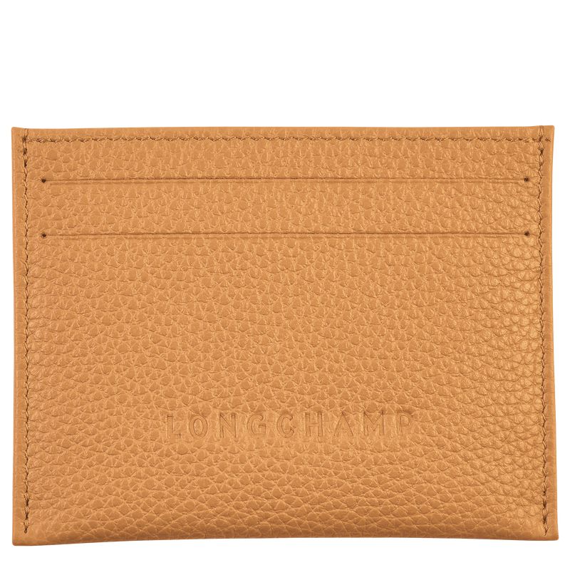 Longchamp Le Foulonné Men Card Holder Brown | Australia-138QWSNPB