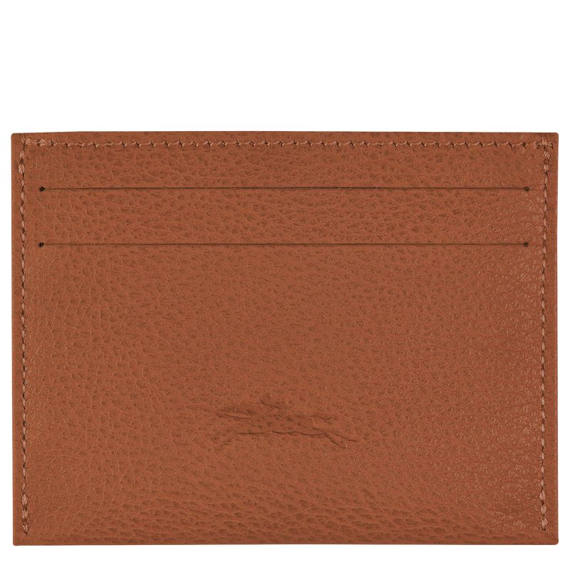 Longchamp Le Foulonné Men Card Holder Brown | Australia-206LDATFG