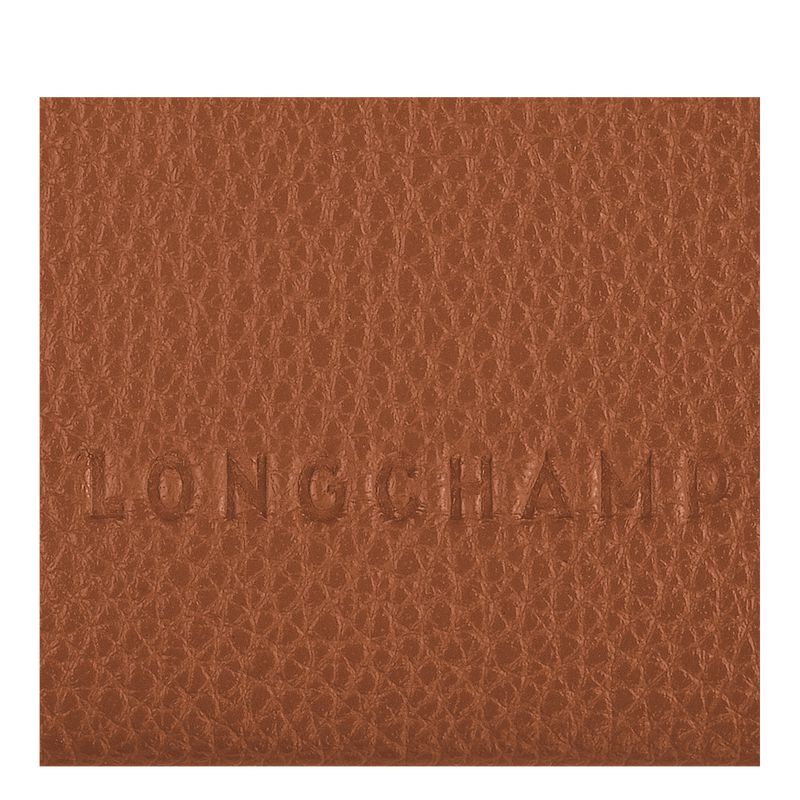 Longchamp Le Foulonné Men Card Holder Brown | Australia-206LDATFG