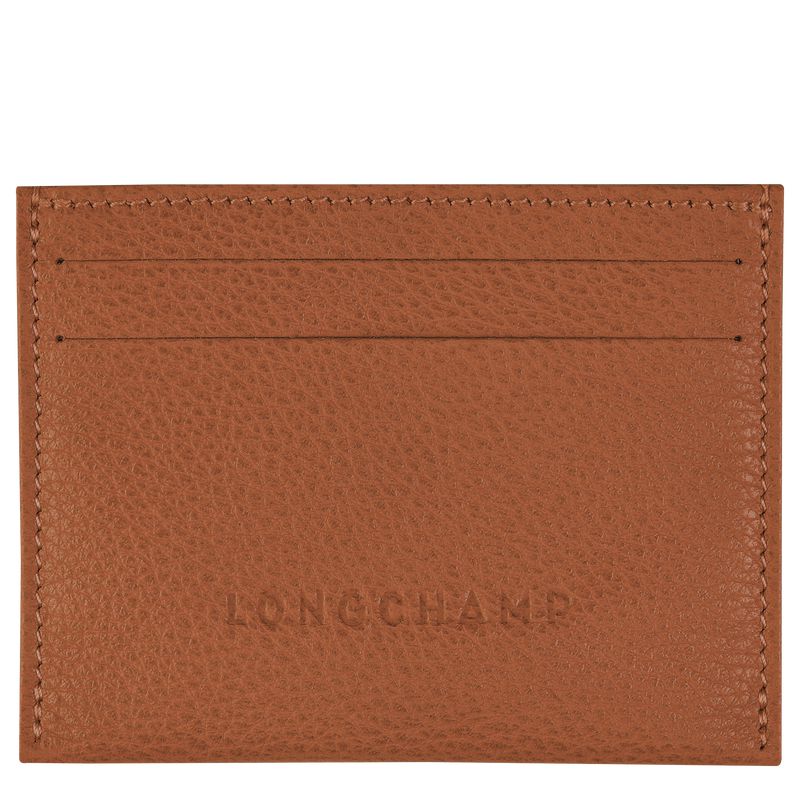 Longchamp Le Foulonné Men Card Holder Brown | Australia-206LDATFG