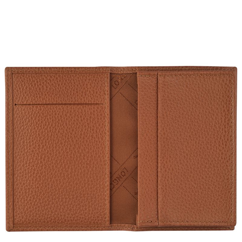 Longchamp Le Foulonné Men Card Holder Brown | Australia-354GYAVFS