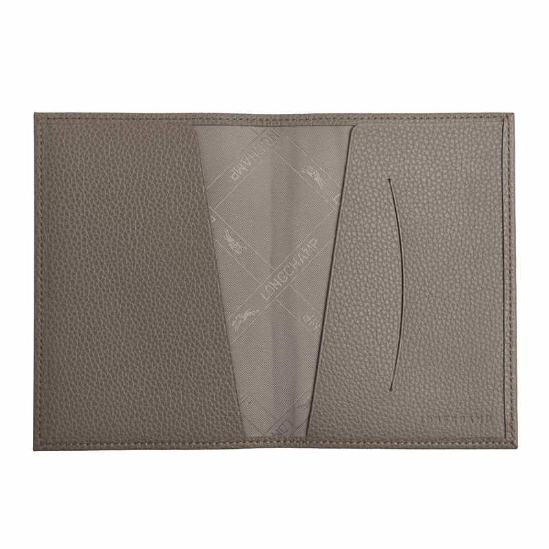 Longchamp Le Foulonné Men Passport Holder Beige | Australia-913SHQVZJ