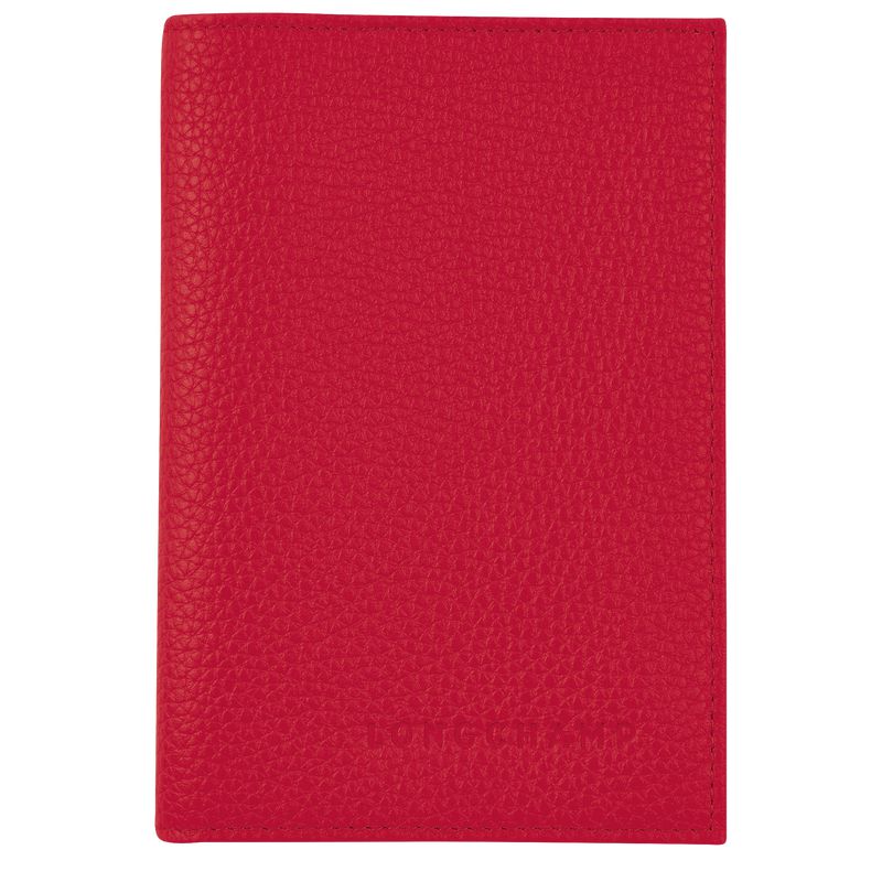 Longchamp Le Foulonné Men Passport Holder Red | Australia-032CRGPXA