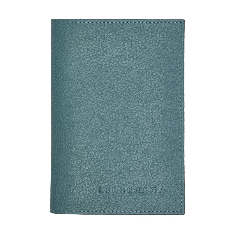 Longchamp Le Foulonné Men Passport Holder Blue | Australia-120SKWBZR