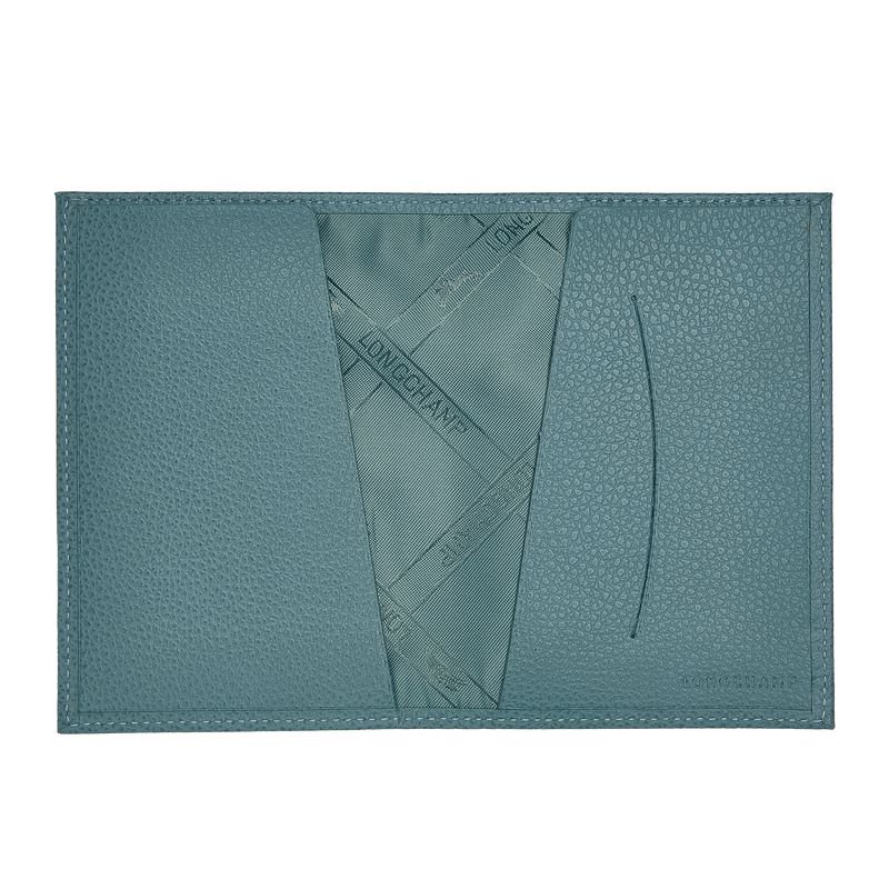 Longchamp Le Foulonné Men Passport Holder Blue | Australia-346RSGPCD