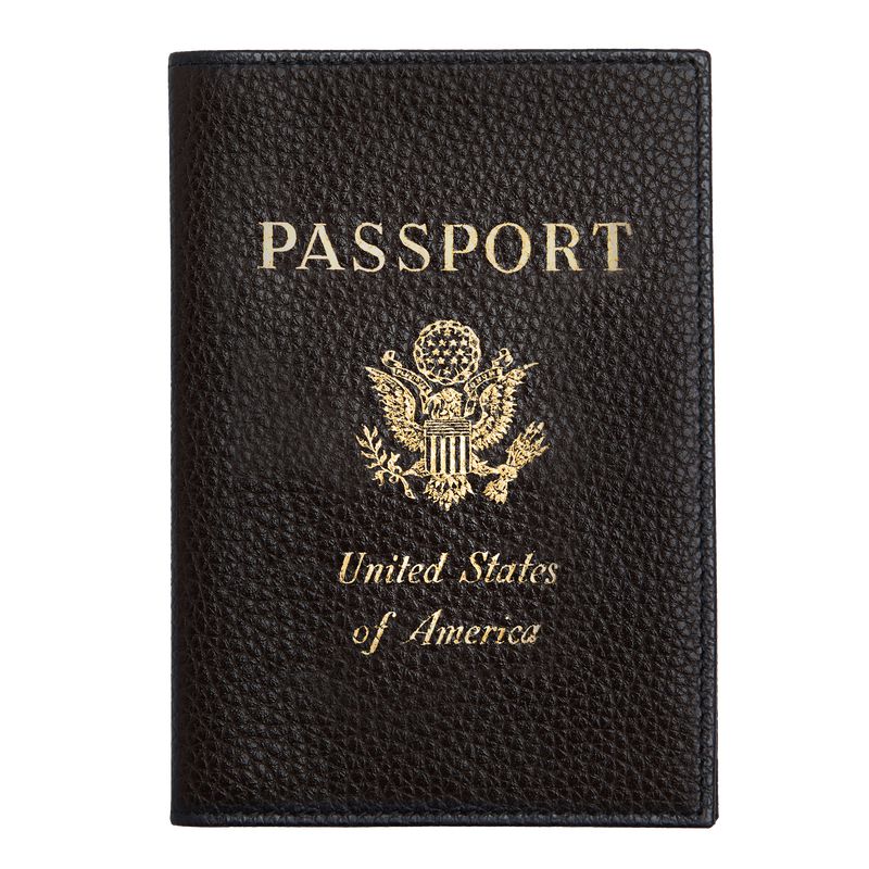 Longchamp Le Foulonné Men Passport Holder Black | Australia-134AWJECR