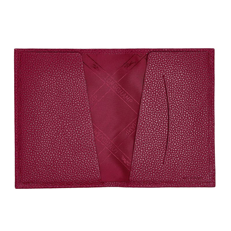 Longchamp Le Foulonné Men Passport Holder Fuchsia | Australia-631OPIBCA
