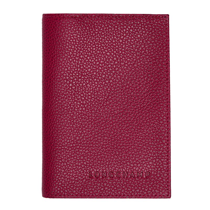 Longchamp Le Foulonné Men Passport Holder Fuchsia | Australia-631OPIBCA
