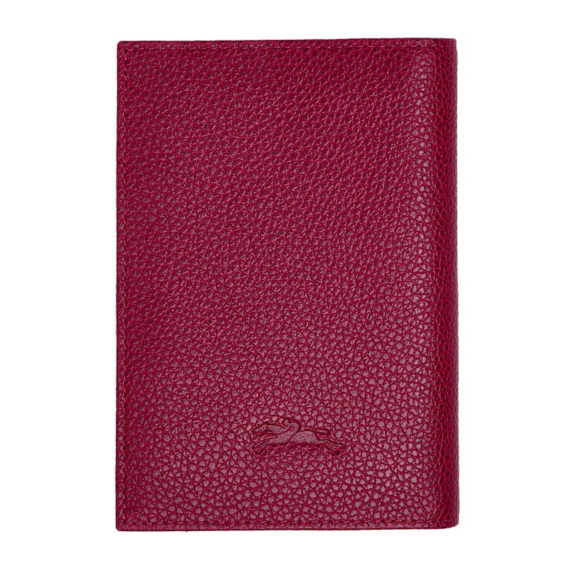 Longchamp Le Foulonné Men Passport Holder Fuchsia | Australia-631OPIBCA