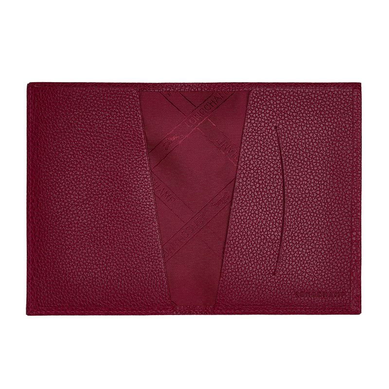 Longchamp Le Foulonné Men Passport Holder Fuchsia | Australia-879XNYBAI