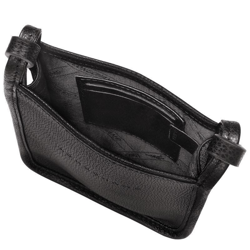 Longchamp Le Foulonné Men Phone Case Black | Australia-324PKJDEF