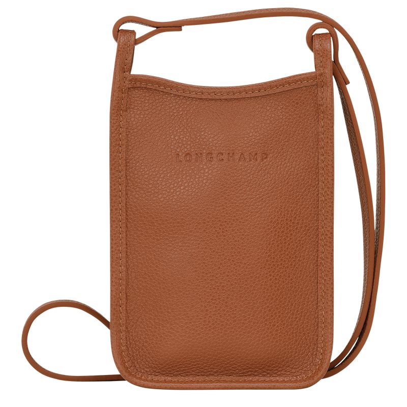 Longchamp Le Foulonné Men Phone Case Brown | Australia-501FQPUSG