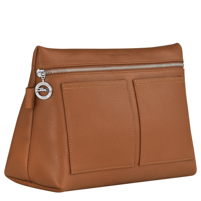 Longchamp Le Foulonné Men Toiletry Bags Brown | Australia-732ZYLXOT