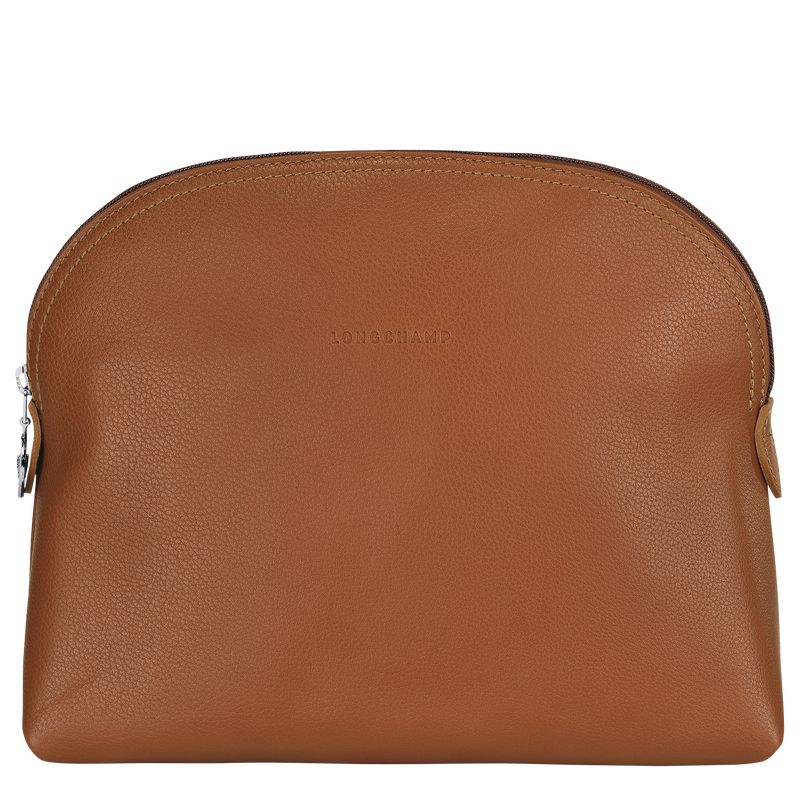 Longchamp Le Foulonné Men Toiletry Bags Brown | Australia-926YQULSB