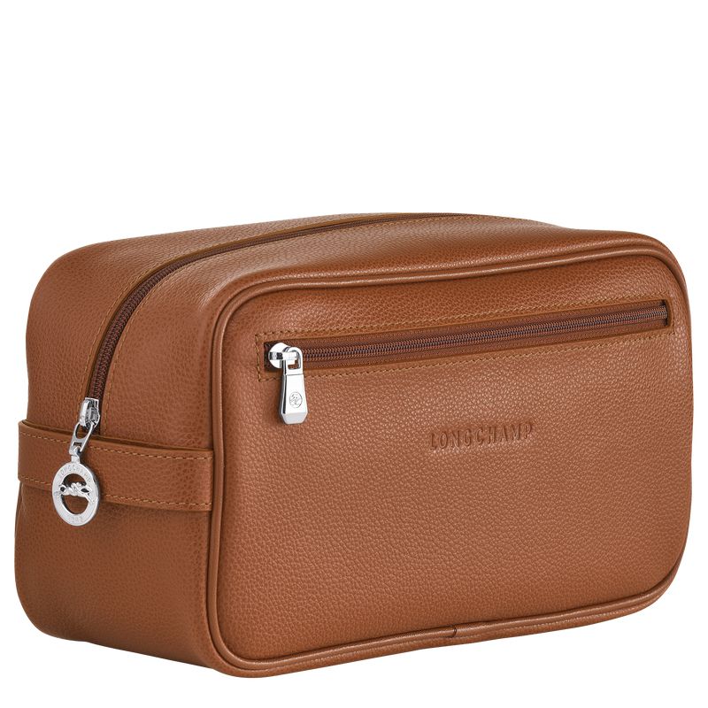 Longchamp Le Foulonné Men Toiletry Bags Brown | Australia-608QXABYK