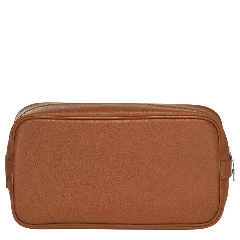 Longchamp Le Foulonné Men Toiletry Bags Brown | Australia-608QXABYK