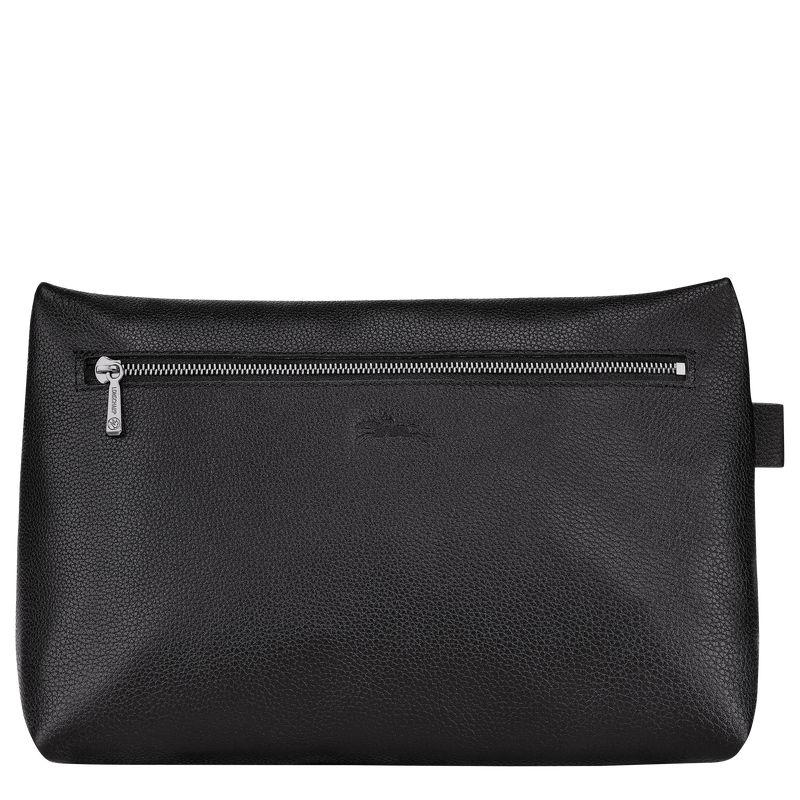 Longchamp Le Foulonné Men Toiletry Bags Black | Australia-298EKQUGY