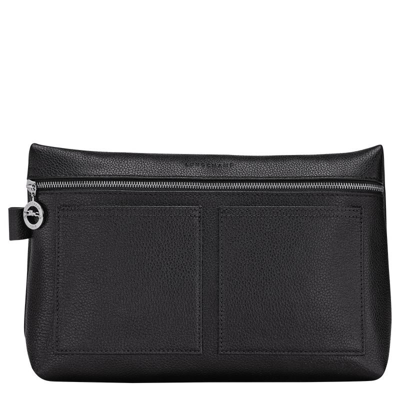 Longchamp Le Foulonné Men Toiletry Bags Black | Australia-298EKQUGY