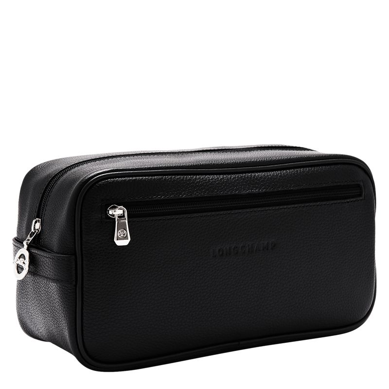 Longchamp Le Foulonné Men Toiletry Bags Black | Australia-570PKJUMW