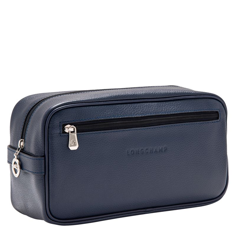 Longchamp Le Foulonné Men Toiletry Bags Navy | Australia-637ZVPYHO