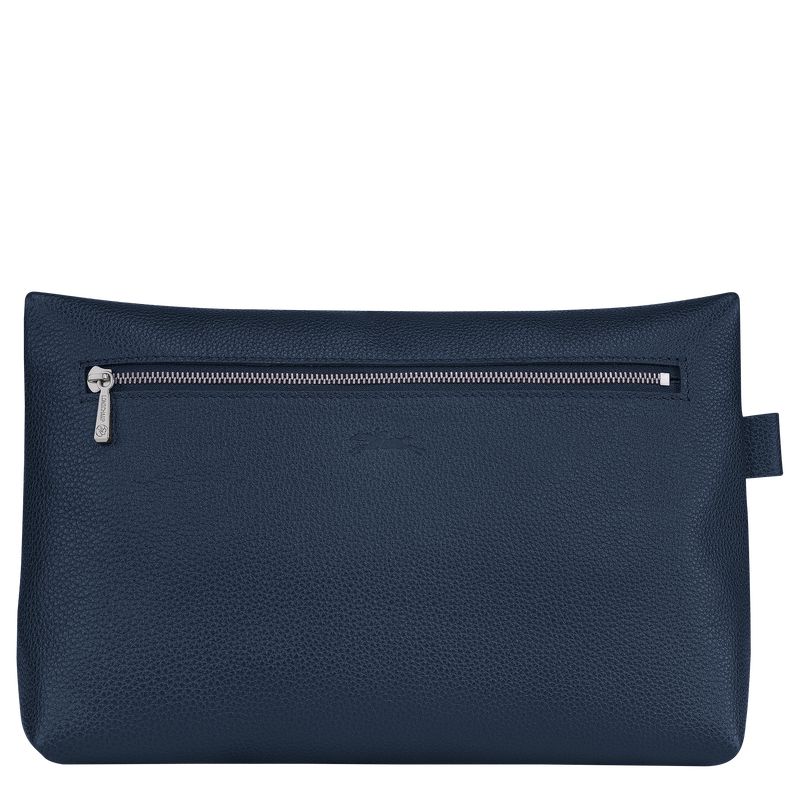 Longchamp Le Foulonné Men Toiletry Bags Navy | Australia-752HPEBWL