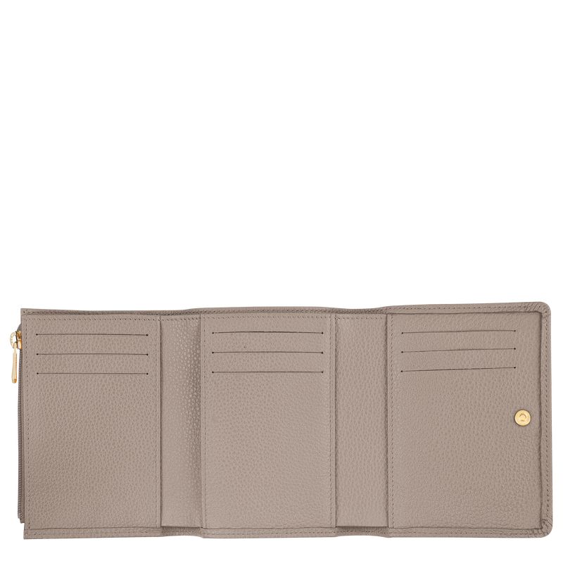 Longchamp Le Foulonné Men Wallet Beige | Australia-108VBCYJP