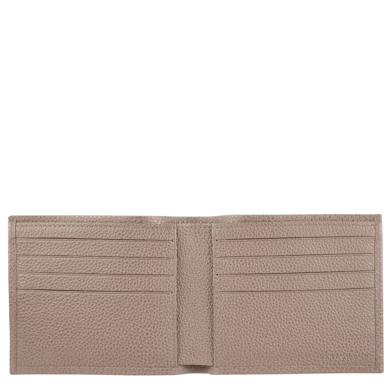 Longchamp Le Foulonné Men Wallet Beige | Australia-719KRDUIG
