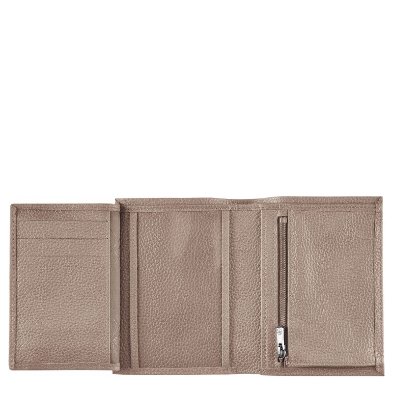 Longchamp Le Foulonné Men Wallet Beige | Australia-924KLBPHV