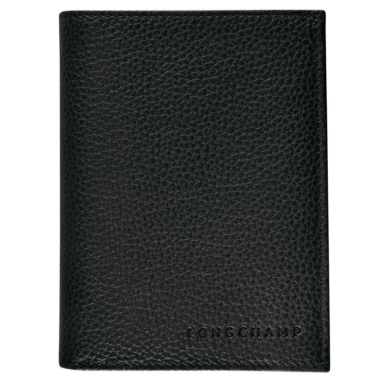 Longchamp Le Foulonné Men Wallet Black | Australia-319DYBWSR