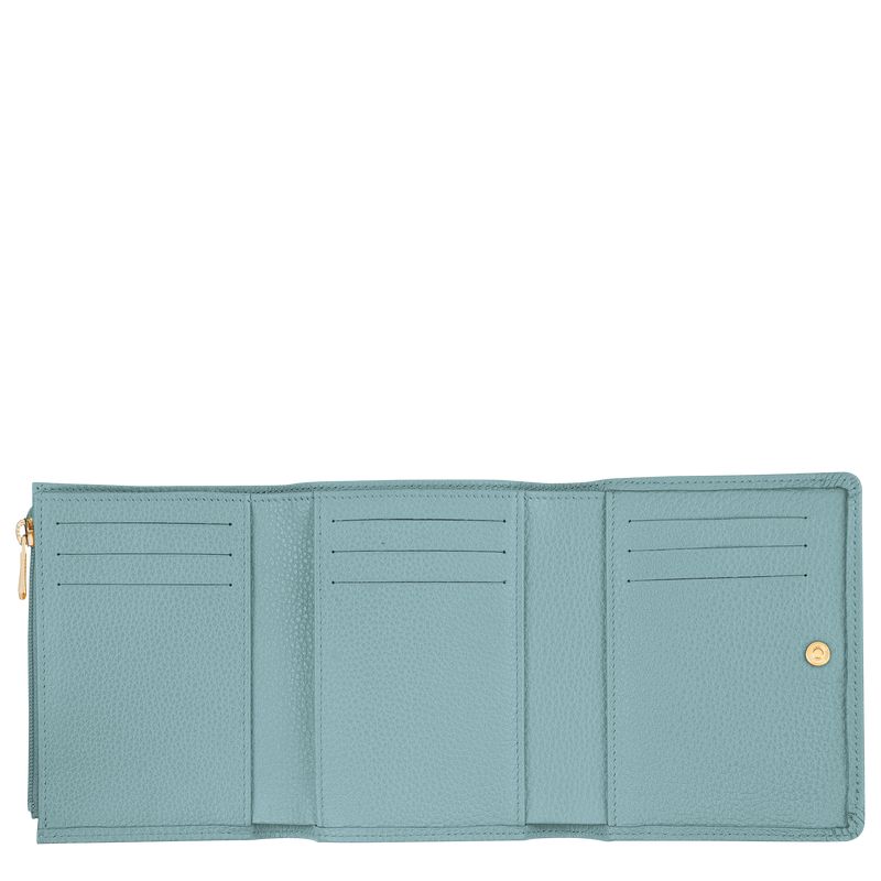 Longchamp Le Foulonné Men Wallet Blue | Australia-894VEGZOX