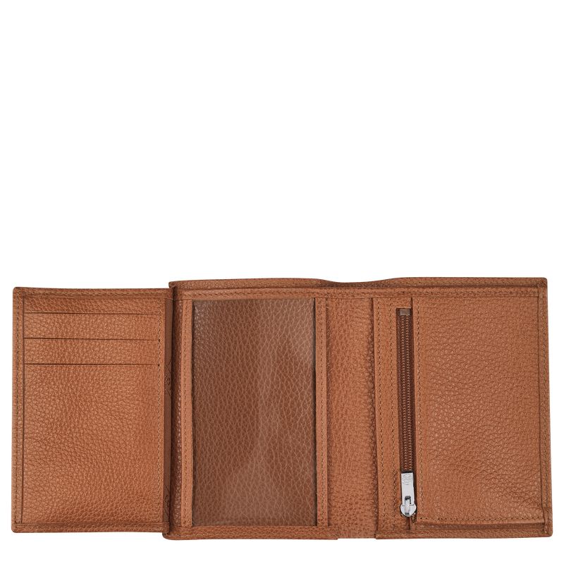 Longchamp Le Foulonné Men Wallet Brown | Australia-743EVZQTC