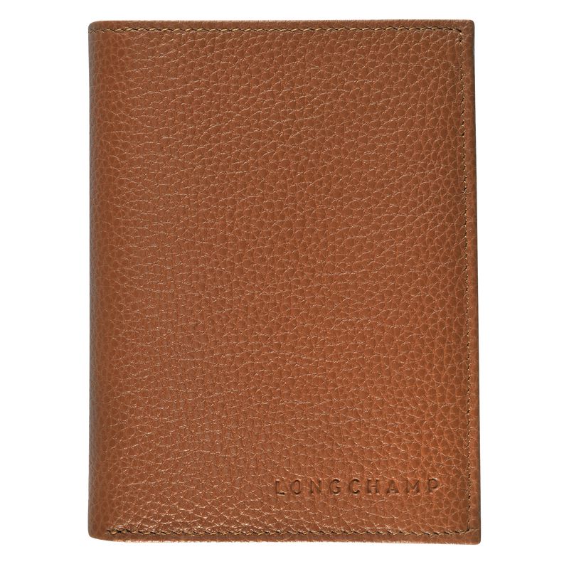 Longchamp Le Foulonné Men Wallet Brown | Australia-743EVZQTC