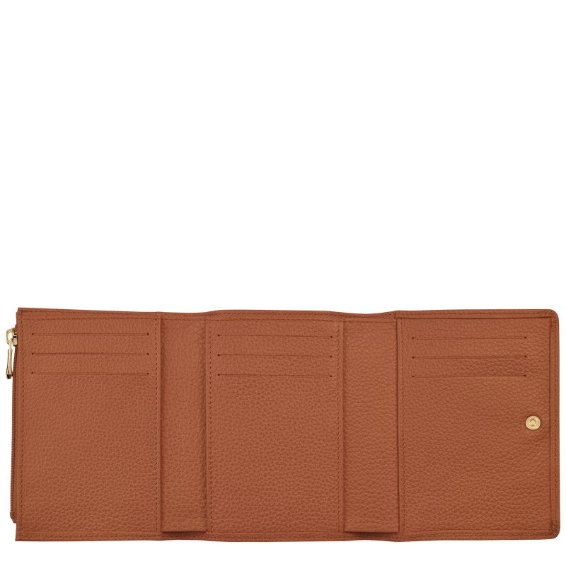 Longchamp Le Foulonné Men Wallet Brown | Australia-417JXZCTH