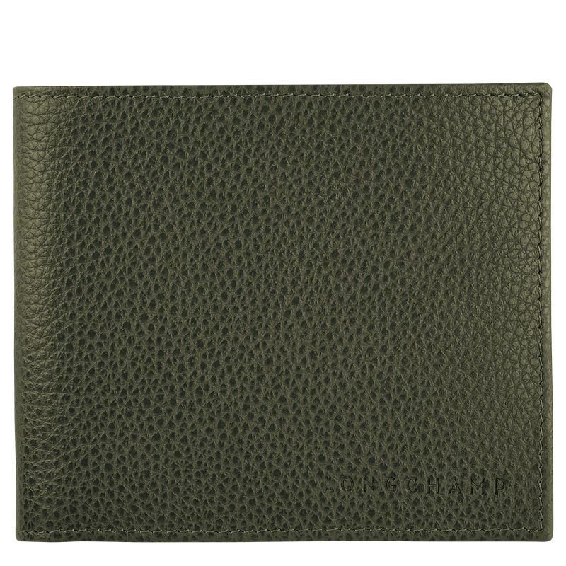 Longchamp Le Foulonné Men Wallet Khaki | Australia-017MRTIXJ