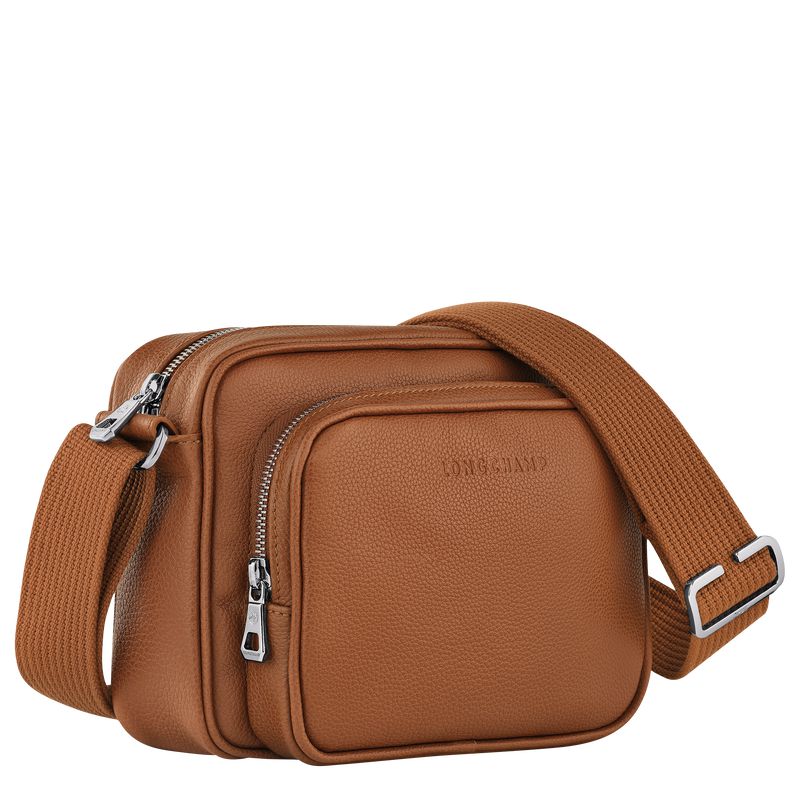 Longchamp Le Foulonné S Camera Men Crossbody Bag Brown | Australia-795ZBRTOA