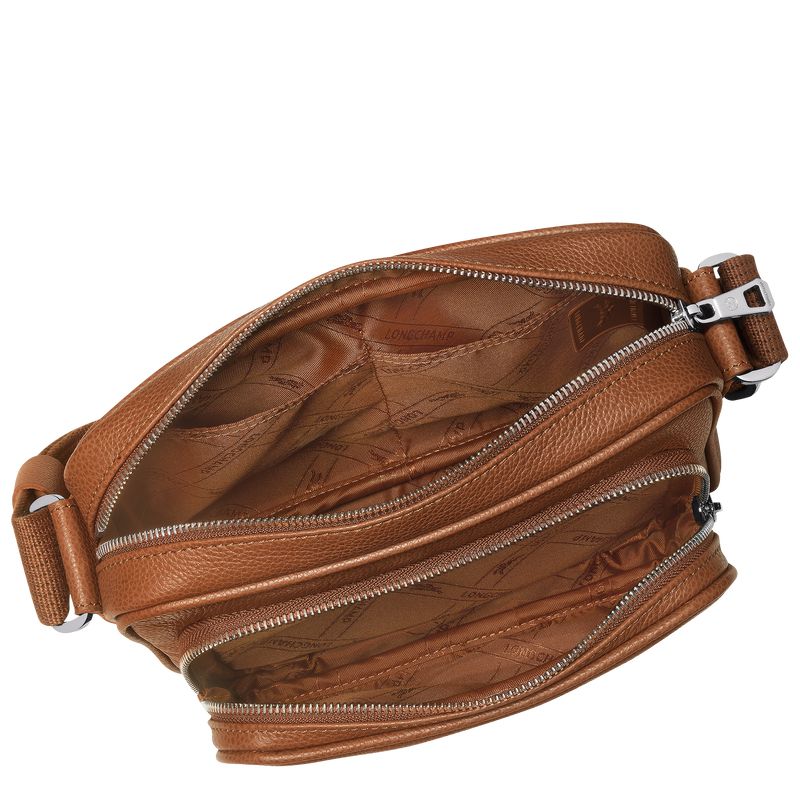 Longchamp Le Foulonné S Camera Men Crossbody Bag Brown | Australia-795ZBRTOA
