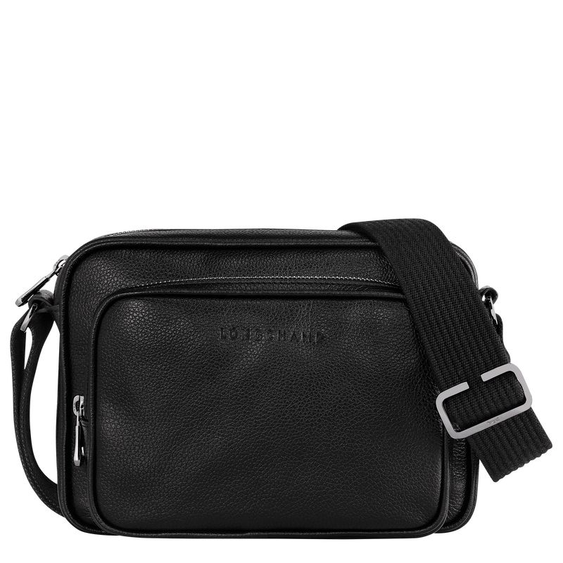 Longchamp Le Foulonné S Camera Men Crossbody Bag Black | Australia-547EBGJHL