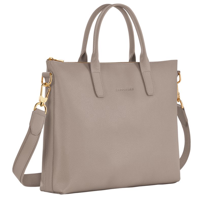 Longchamp Le Foulonné S Men Briefcase Beige | Australia-701PDOLXQ