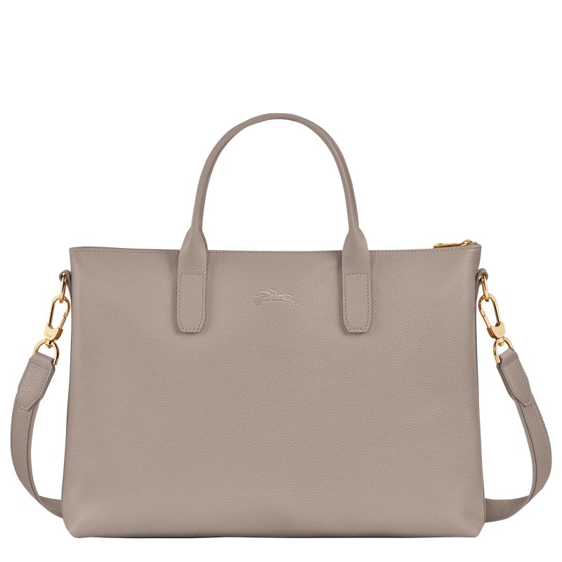 Longchamp Le Foulonné S Men Briefcase Beige | Australia-701PDOLXQ